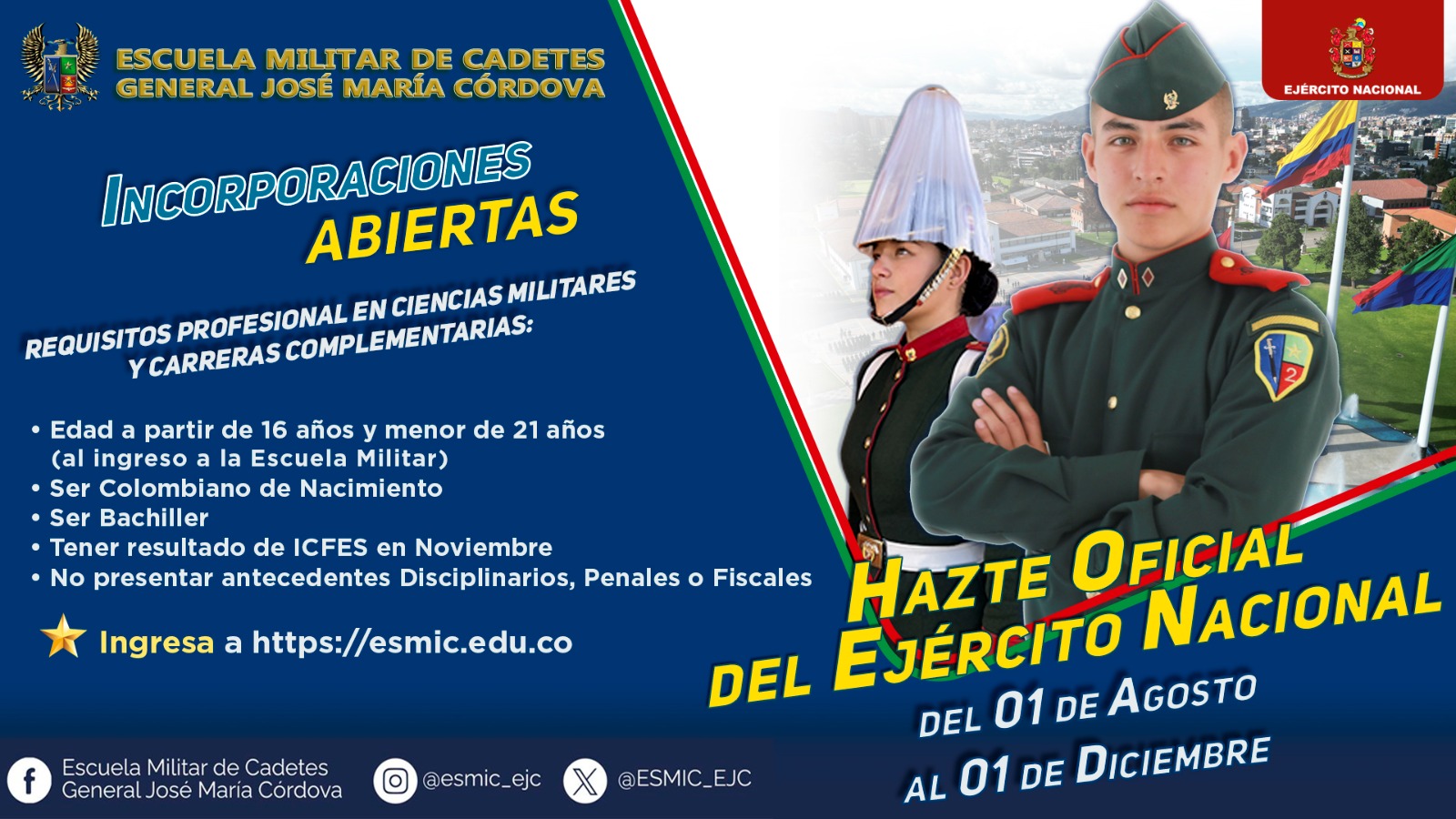 hazte oficial del ejercito nacional